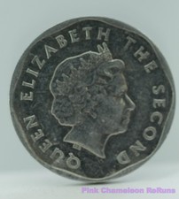 2004 East Caribbean States 5 Cents Coin Queen Elizabeth II Aluminum