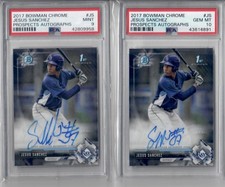 PSA 10 - 2017 Bowman Chrome Prospect Jesus Sanchez #CPA-JS Autograph