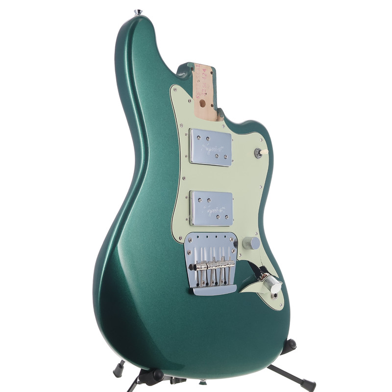 Squier Paranormal Rascal Bass Body HH Sherwood Green Crushed Pickguard