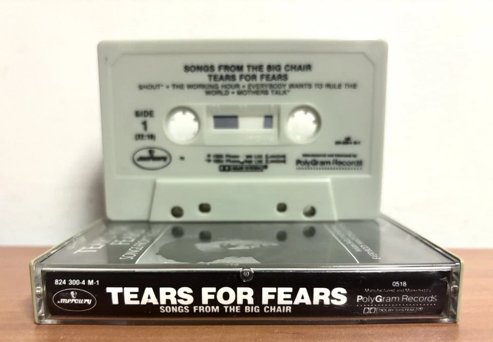 Tears For Fears Songs From The Big Chair 1985 Cassette Tape - Great Condition Foto 3 de 4