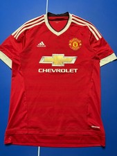 Manchester United Home Football Shirt 2016/17 Adidas Chevrolet Red Size S