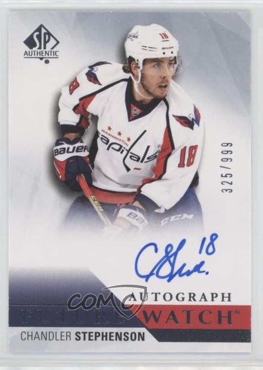 2015-16 SP Authentic Future Watch 325/999 Chandler Stephenson #240 Auto av1