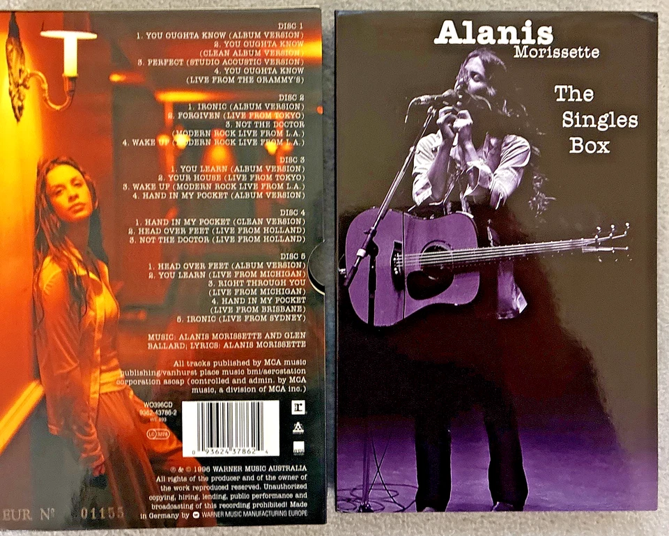 Atlantis Morissette - The Singles Box -  4 Compact Discs SET + Bootlek * 1996 * - Bild 2 von 4