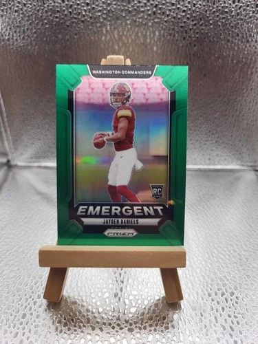 2024 Panini Prizm - Emergent Jayden Daniels #2 Green Prizm (RC)