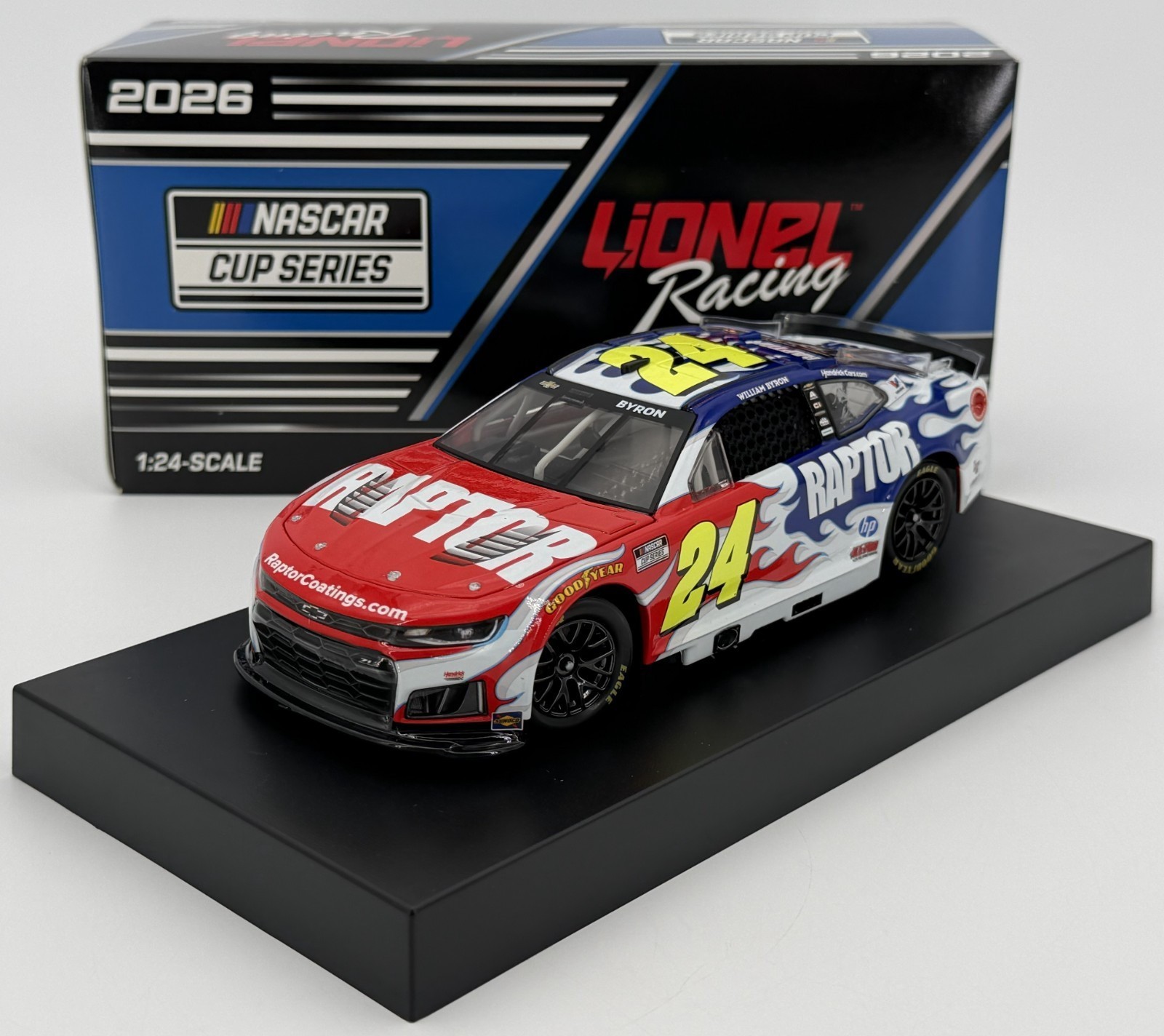 NASCAR 2026 WILLIAM BYRON #24 PATRIOTIC RAPTOR  1/24 CAR
