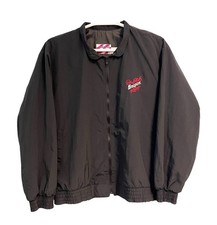 Vintage 90s Dale Earnhardt Snap Racing Jacket Full Zip Windbreaker Size XL Black