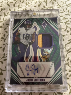 #ad 2023 Panini Phoenix Justin Jefferson Patch Auto Card # 25 last sale 330$ $220.00