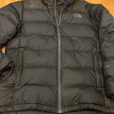 The North Face Men s Navy Blue 550 Fill Down Puffer Jacket - Size L
