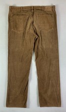 vtg Polo Ralph Lauren Corduroy Hampton Straight Pants Brown Mens 38x30