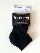 Feetures Elite Max Cushion Low Cut Running Sock Black Blister Protection EC30159