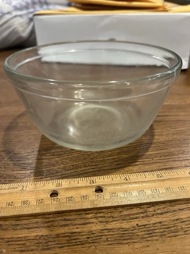 Anchor Hocking Ovenware Clear Glass 1 Qt. Mixing Bowl USA