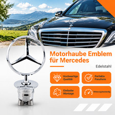 Stern Haubenemblem Motorhaubenstern für Mercedes Benz W202 W203 W210 W220 Stern Haubenemblem Motorhaubenstern für Mercedes Benz W202 W203 W210 W220