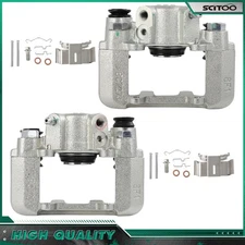 Rear  Pair Brake Calipers For 2004-2005 Toyota RAV4 w/ Bracket