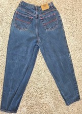 Vintage Route 66 Jeans Red Accent Stitching Relax High Rise Jeans Retro 11/12