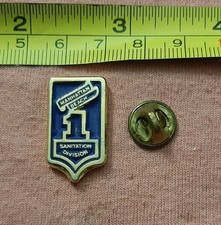 Prendedor de solapa chaqueta vintage Manhattan Beach Sanitation Division 1 California