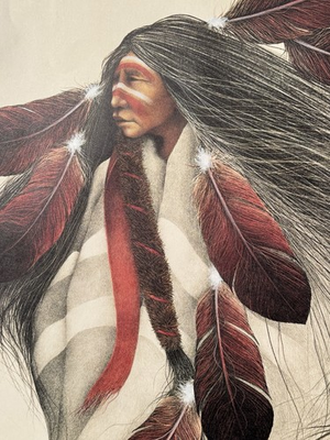 #ad SIGNED Frank Howell Lakota Dancer Poster 19th American Indian Film Fest 1992 $100.00