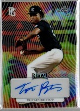 Tristan Bristow 2023 Leaf Perfect Game Metal Auto Prismatic 1/1