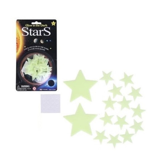Glow In The Dark Stars 3 STARRY NIGHT PACKS TO COLLECT Plastic Stick on Stars - Foto 4 di 8