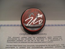 Ty Smith Autographed Signed New Jersey Devils Puck COA Reverse Retro CLEARANCE