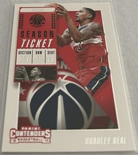 2018-19 Contenders Basketball Bradley Beal Washington Wizards Season Ticket #79