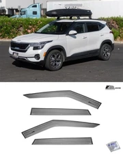 EOS Visors For 20-Up Kia Seltos Mugen Style Side Vents Window Rain Guards Visors