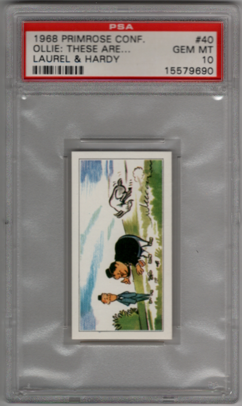 1968 Primrose Laurel & Hardy #40 PSA 10 Gem Mint Rare Trading Card