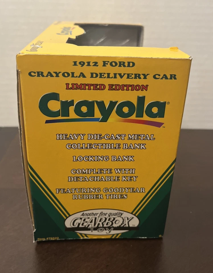 Gearbox 1998 Crayola Die Cast Coin Bank 1912 Ford Model T Delivery Truck #8 - Image 4 of 4