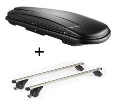 Dachbox JUXT600L +Dachträger KING1 für für Audi A6 4A/C8 Avant 5Tür ab 18