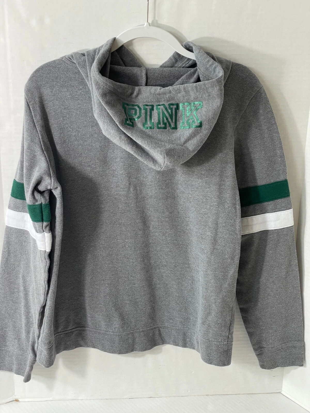 UNDERCOVER Felpa con cappuccio Victoria's Secret ROSA Michigan State Spartans logo (M) e maglietta (S)