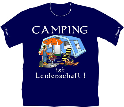 Camping T-Shirt Camper Campingplätze Wohnmobile Zeltplatz Urlaub Reisen Zelte 11