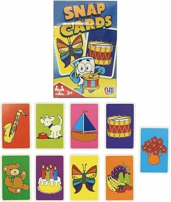 HTI TRADITIONAL CHILDREN'S SNAP CARDS~Clasic Kids Game Family Fun Playing Cards NEW