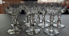 VSL ,10 verres eau/vin cristal taillé .Olivier.