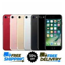 Apple iPhone 7 -32GB 128GB- Unlocked Verizon Att T-Mobile Silver Black CDMA 4G