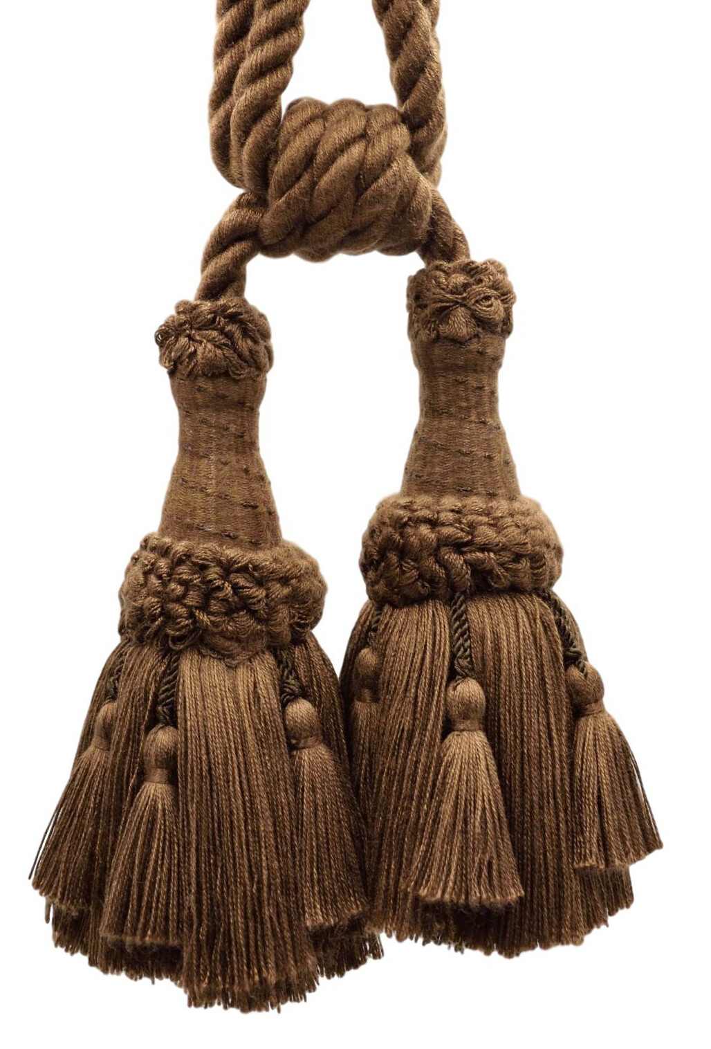 DÉCOPRO Tassel Tieback, Style# TBEMP62, Color# E29 - Espresso Brown [Set of 4]