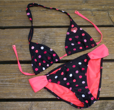 FREEGUN Mdchen Bikini Set Neckholder schwarz pink 12 Jahre Neu | eBay