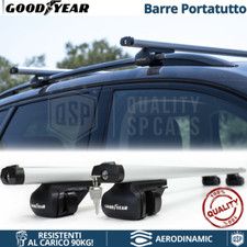 Barre Portatutto per Kia Rio 1 SW, Sorento 1 ALLUMINIO GoodYear ANTIFURTO SERRAT