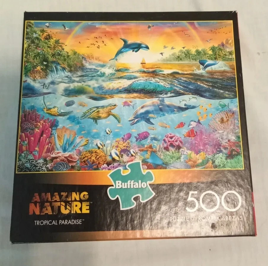 Лот из 5 ГОЛОВОЛОМОК В КОМПЛЕКТЕ 500-750 ПК Buffalo Hidden Tigers Topical Paradice - Изображение 4 из 4