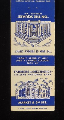 1950s Farmers and Mechanics-Citizens National Bank Market & 2nd Sts Frederick MD