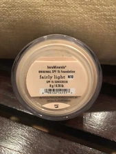 bare Minerals SPF15 Foundation * FAIRLY LIGHT N10 * 0.28oz/ 8g ~ NEW ~SEALED