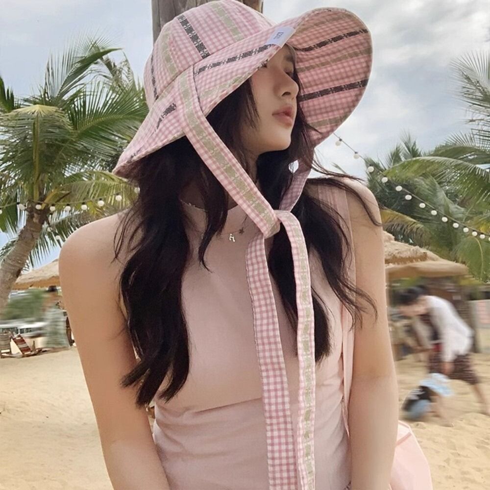 APL Cappello da Sole ad Asciugatura Rapida Traspirante a Quadri Bucket Cap Spiaggia