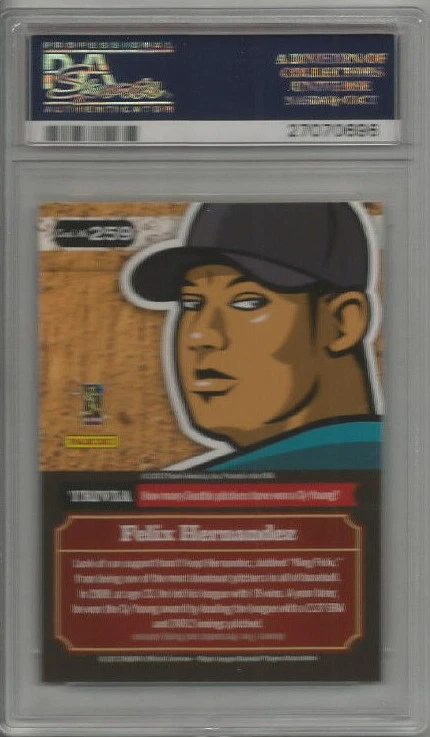 2012 Panini Triple Play Felix Hernandez PSA 10 - Image 2 of 2