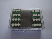 DICE 4 PACK GREEN NEAR PRECISION 19MM CASINO MAGIC TRICKS CLOSE UP GAMES NOVELTY