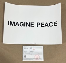 Yoko Ono IMAGINE PEACE Print L/E COA 2022 CIRCA Beatles John Lennon