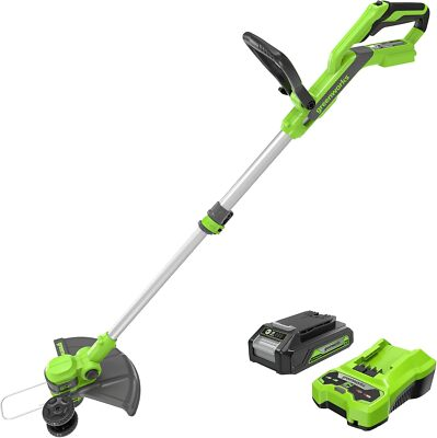 #ad #ad Greenworks 24V 12quot; Cordless String Trimmer 2.0Ah Battery and Charger Included $119.98