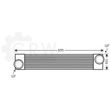 Ladeluftkühler Ladeluft Kühler für BMW 5er Touring E60 E61