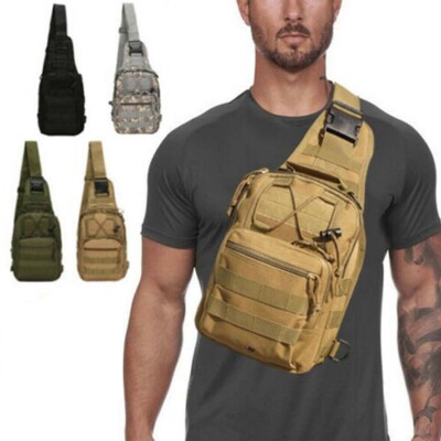 Mochila táctica para hombre, bandolera Molle, para viajes