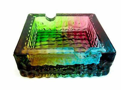 Kopen Vintage 1960s Murano Glass Textured Art Glass Space Age Block Bowl Amazing!