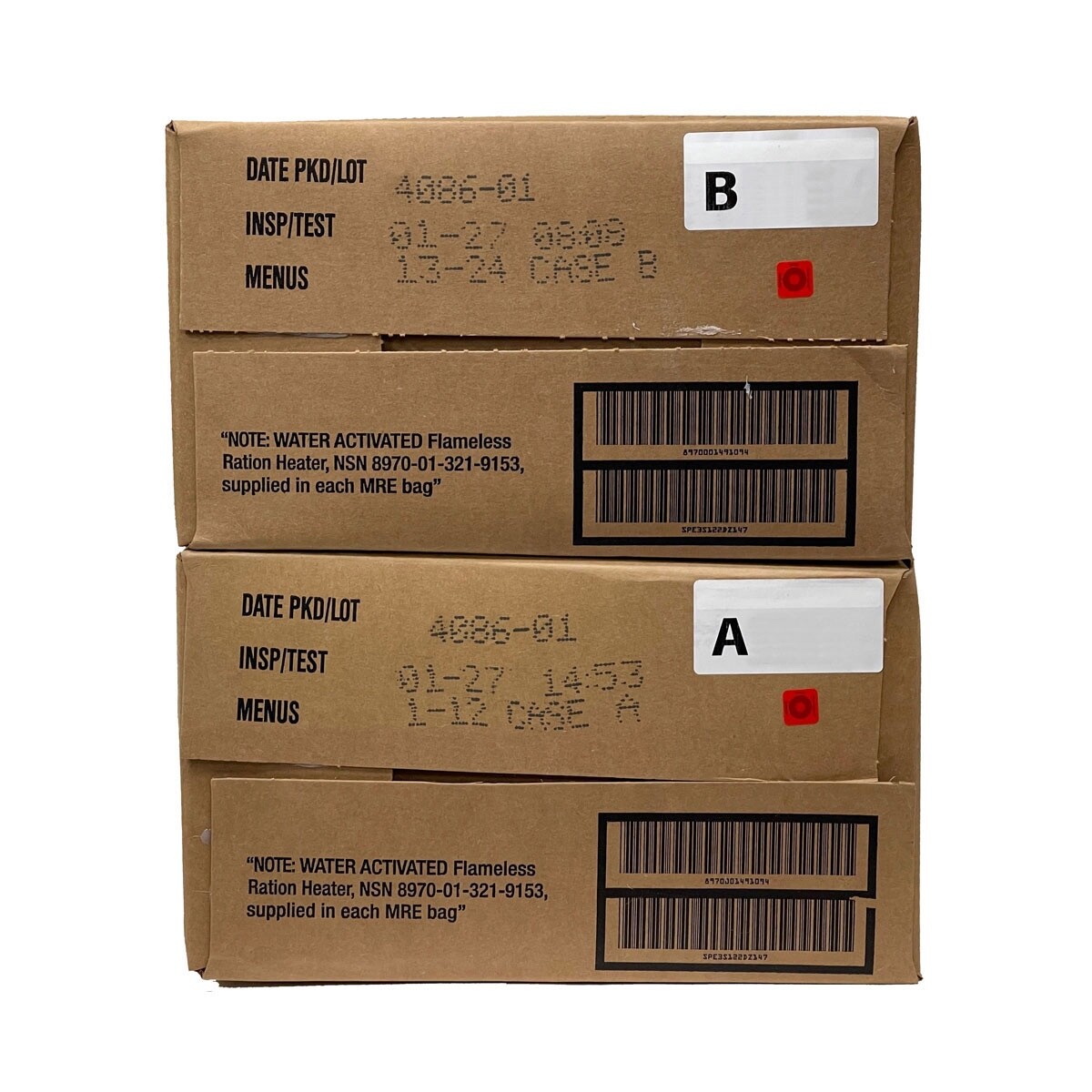 MRE U.S. Military Ready to Eat Meals INSP 2027   1, 2 or 48 Case - $3325.00 - Thumbnail 2