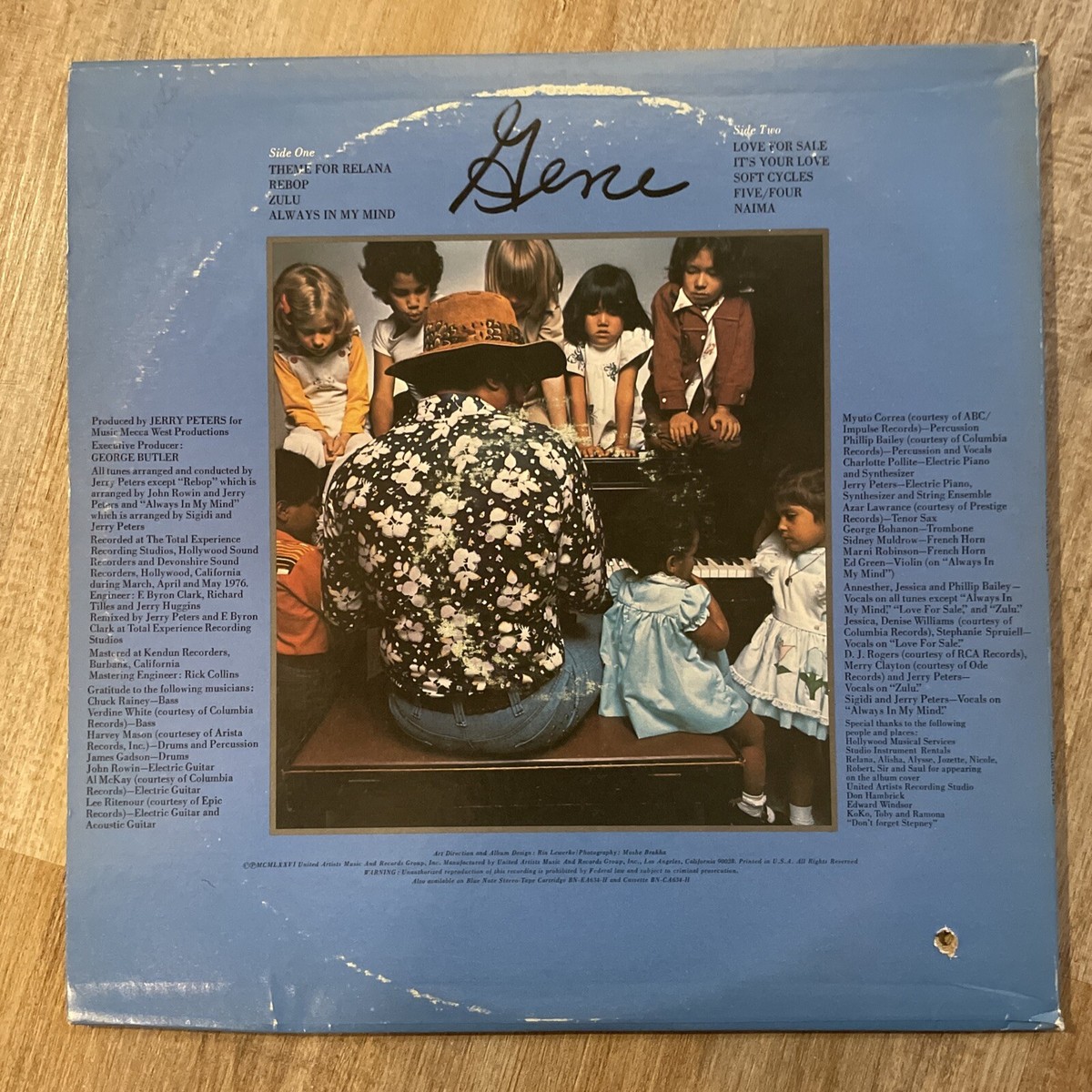 Gene Harris - In A Special Way LP - Blue Note Vinyl Record 1976