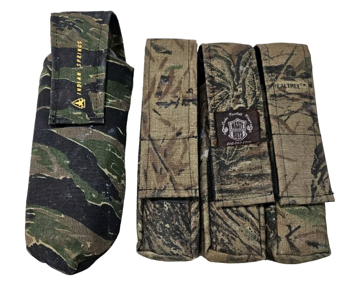 Harnais De Paintball Indian Springs Vintage - Triple Poche à Munitions, Ceinture Bouclée, Occasion USA
